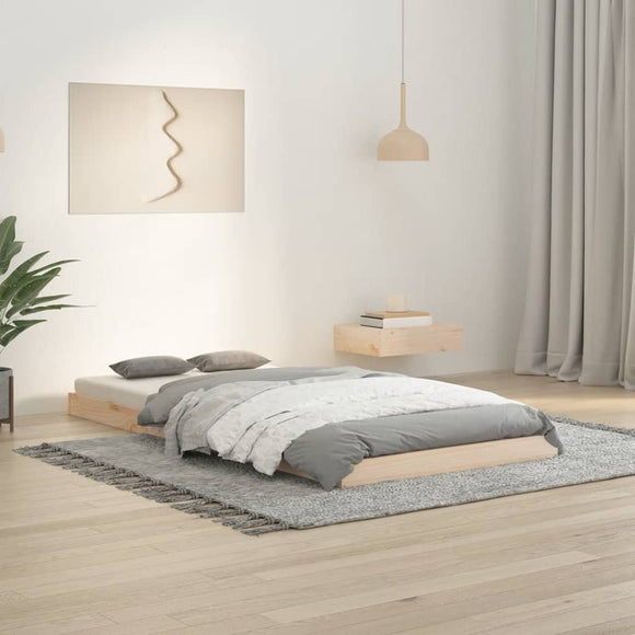 NNEVL Bed Frame without Mattress 90x190 cm Solid Wood Pine