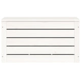 NNEVL Storage Box White 59.5x36.5x33 cm Solid Wood Pine