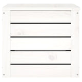 NNEVL Storage Box White 59.5x36.5x33 cm Solid Wood Pine