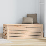 NNEVL Storage Box 89x36.5x33 cm Solid Wood Pine