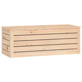 NNEVL Storage Box 89x36.5x33 cm Solid Wood Pine