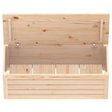 NNEVL Storage Box 89x36.5x33 cm Solid Wood Pine