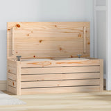 NNEVL Storage Box 89x36.5x33 cm Solid Wood Pine