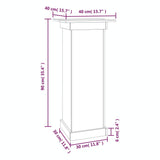 NNEVL Flower Stand 40x40x90 cm Solid Wood Pine