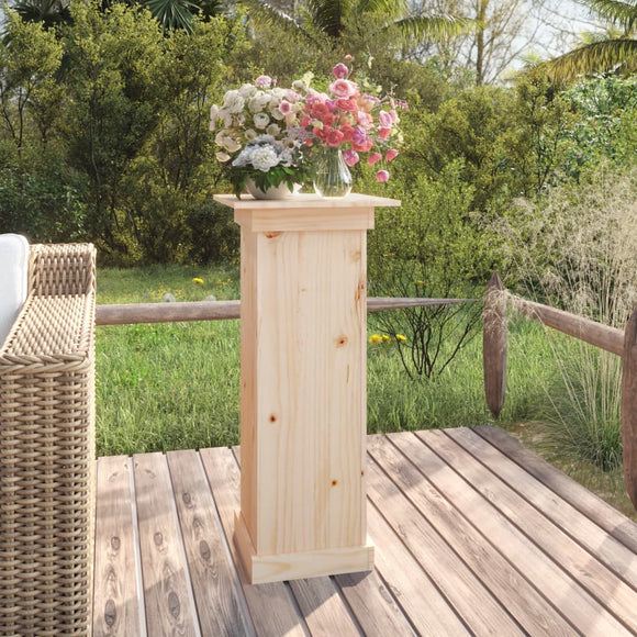 NNEVL Flower Stand 40x40x90 cm Solid Wood Pine