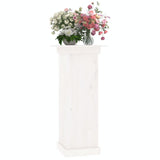 NNEVL Flower Stand White 40x40x90 cm Solid Wood Pine