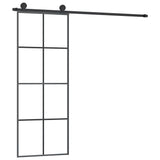 NNEVL Sliding Door with Hardware Set 76x205 cm ESG Glass&Aluminium