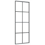 NNEVL Sliding Door with Hardware Set 76x205 cm ESG Glass&Aluminium