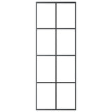 NNEVL Sliding Door with Hardware Set 76x205 cm ESG Glass&Aluminium