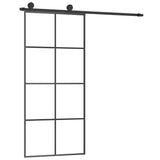 NNEVL Sliding Door with Hardware Set 90x205 cm ESG Glass&Aluminium