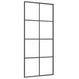 NNEVL Sliding Door with Hardware Set 90x205 cm ESG Glass&Aluminium