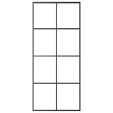 NNEVL Sliding Door with Hardware Set 90x205 cm ESG Glass&Aluminium