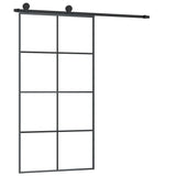 NNEVL Sliding Door with Hardware Set 102.5x205 cm ESG Glass&Aluminium