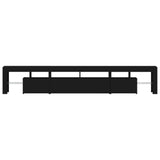 NNEVL TV Cabinet with LED Lights Black 230x36.5x40 cm