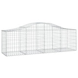 NNEVL Arched Gabion Basket 200x50x60/80 cm Galvanised Iron