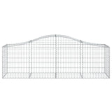 NNEVL Arched Gabion Basket 200x50x60/80 cm Galvanised Iron