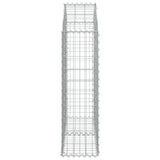 NNEVL Arched Gabion Basket 100x30x100/120 cm Galvanised Iron