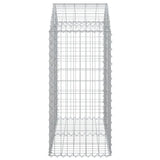 NNEVL Arched Gabion Basket 100x50x100/120 cm Galvanised Iron