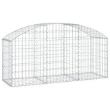 NNEVL Arched Gabion Basket 150x50x60/80 cm Galvanised Iron