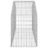 NNEVL Arched Gabion Basket 150x50x60/80 cm Galvanised Iron