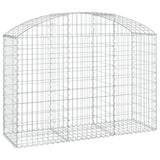 NNEVL Arched Gabion Basket 150x50x100/120 cm Galvanised Iron