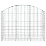 NNEVL Arched Gabion Basket 150x50x100/120 cm Galvanised Iron
