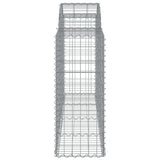 NNEVL Arched Gabion Basket 200x50x100/120 cm Galvanised Iron