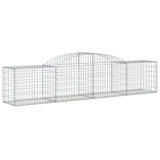 NNEVL Arched Gabion Basket 300x50x60/80 cm Galvanised Iron