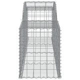 NNEVL Arched Gabion Basket 300x50x60/80 cm Galvanised Iron