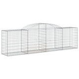 NNEVL Arched Gabion Basket 300x50x80/100 cm Galvanised Iron
