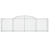 NNEVL Arched Gabion Basket 300x50x80/100 cm Galvanised Iron