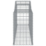 NNEVL Arched Gabion Basket 300x50x80/100 cm Galvanised Iron