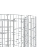 NNEVL Gabion Fire Pit Ø 50 cm Galvanised Iron