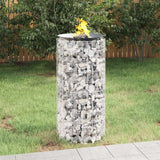 NNEVL Gabion Fire Pit Ø 50 cm Galvanised Iron