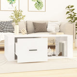NNEVL Coffee Table White 100x50.5x35 cm Engineered Wood
