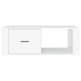 NNEVL Coffee Table White 100x50.5x35 cm Engineered Wood