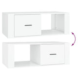 NNEVL Coffee Table White 100x50.5x35 cm Engineered Wood