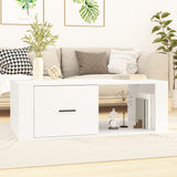 NNEVL Coffee Table White 100x50.5x35 cm Engineered Wood