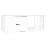 NNEVL Coffee Table High Gloss White 100x50.5x35 cm Engineered Wood