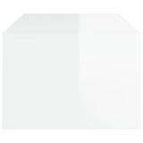 NNEVL Coffee Table High Gloss White 100x50.5x35 cm Engineered Wood