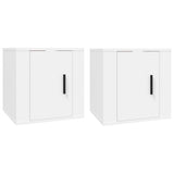 NNEVL Wall Mounted TV Cabinets 2 pcs White 40x34.5x40 cm