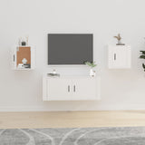 NNEVL Wall Mounted TV Cabinets 2 pcs White 40x34.5x40 cm