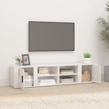 NNEVL TV Cabinets 2 pcs High Gloss White 80x31.5x36 cm Engineered Wood