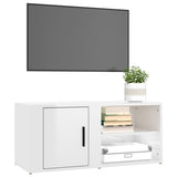 NNEVL TV Cabinets 2 pcs High Gloss White 80x31.5x36 cm Engineered Wood