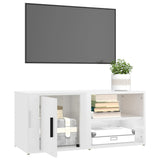 NNEVL TV Cabinets 2 pcs High Gloss White 80x31.5x36 cm Engineered Wood