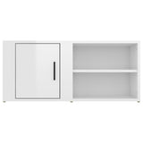 NNEVL TV Cabinets 2 pcs High Gloss White 80x31.5x36 cm Engineered Wood