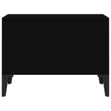 NNEVL Coffee Table Black 60x50x36.5 cm Engineered Wood