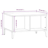 NNEVL Coffee Table Black 60x50x36.5 cm Engineered Wood