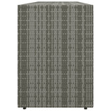 NNEVL Garden Storage Cabinet Grey 198x55.5x80 cm Poly Rattan