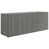 NNEVL Garden Storage Cabinet Grey 198x55.5x80 cm Poly Rattan